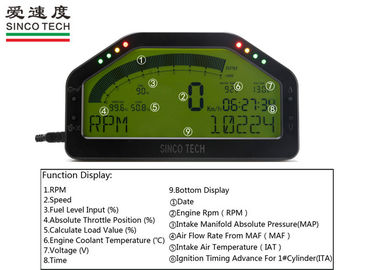 DO903 Race Car Gauges 6.5 Inch OBDII Bluetooth Digital Dashboard Green Backlight